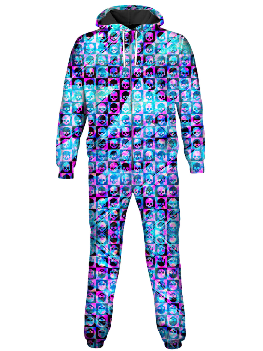 Skull Fam Blue Onesie