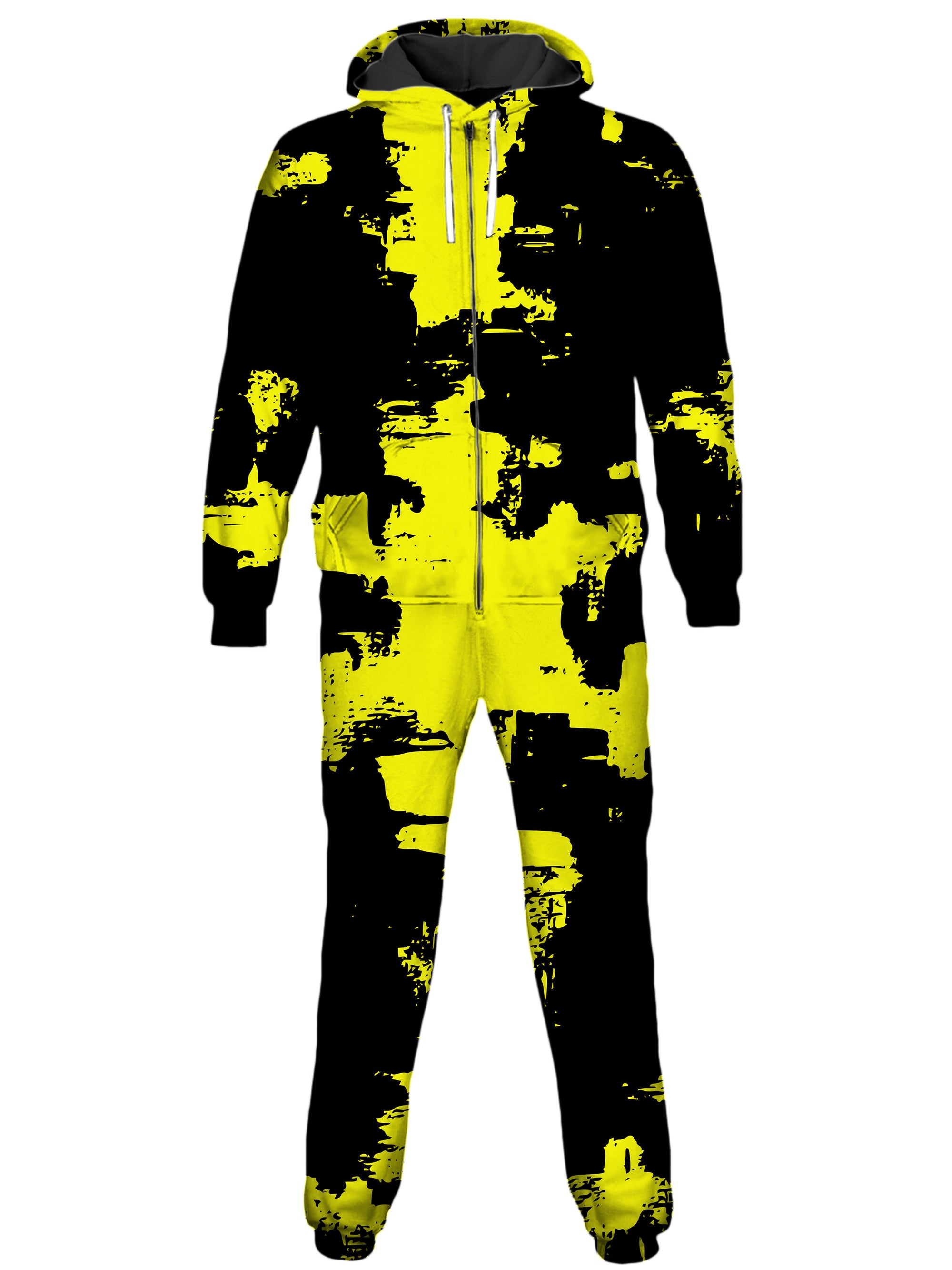 Black and Yellow Abstract Onesie
