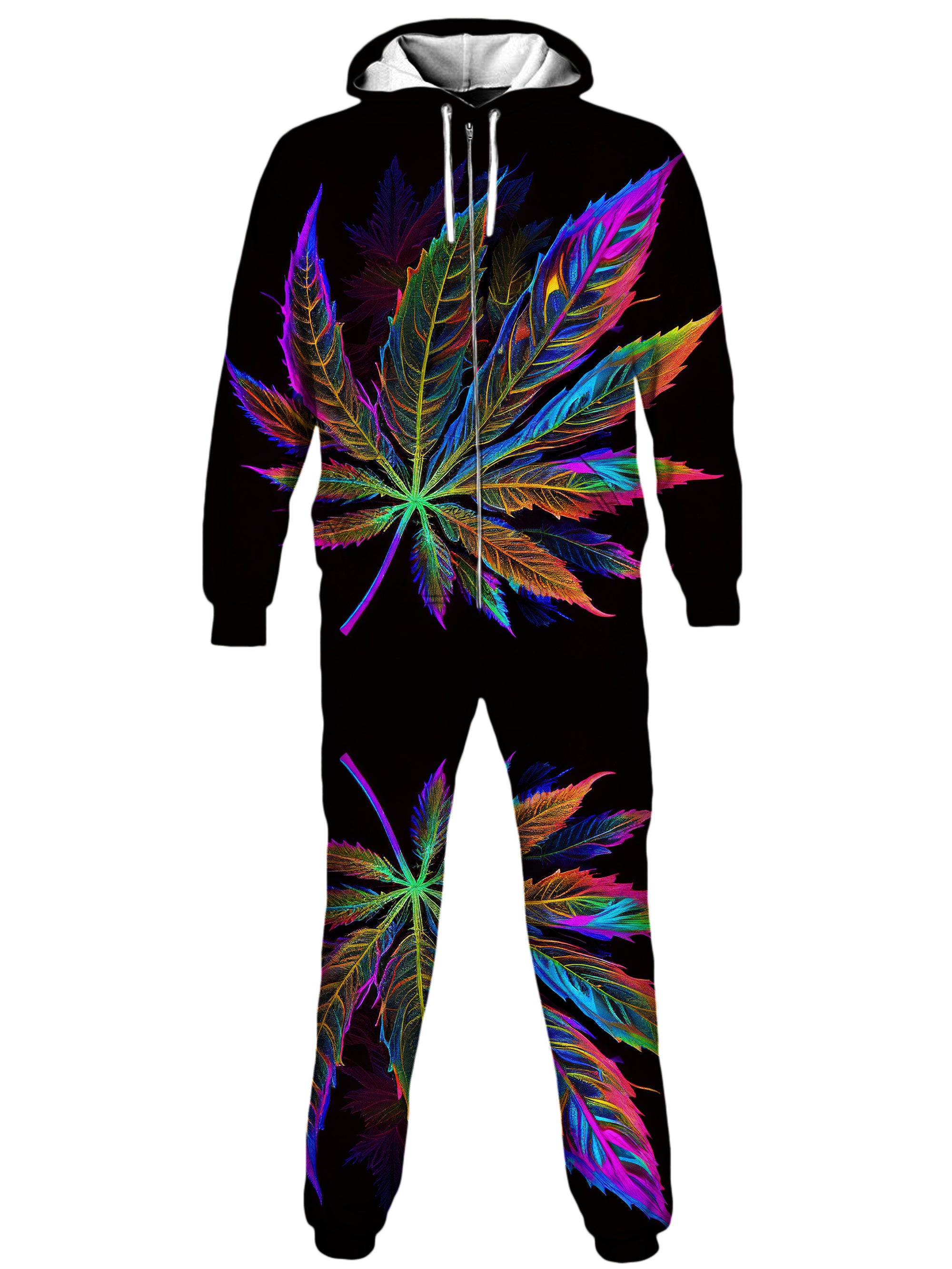 Blacklight Weed Onesie