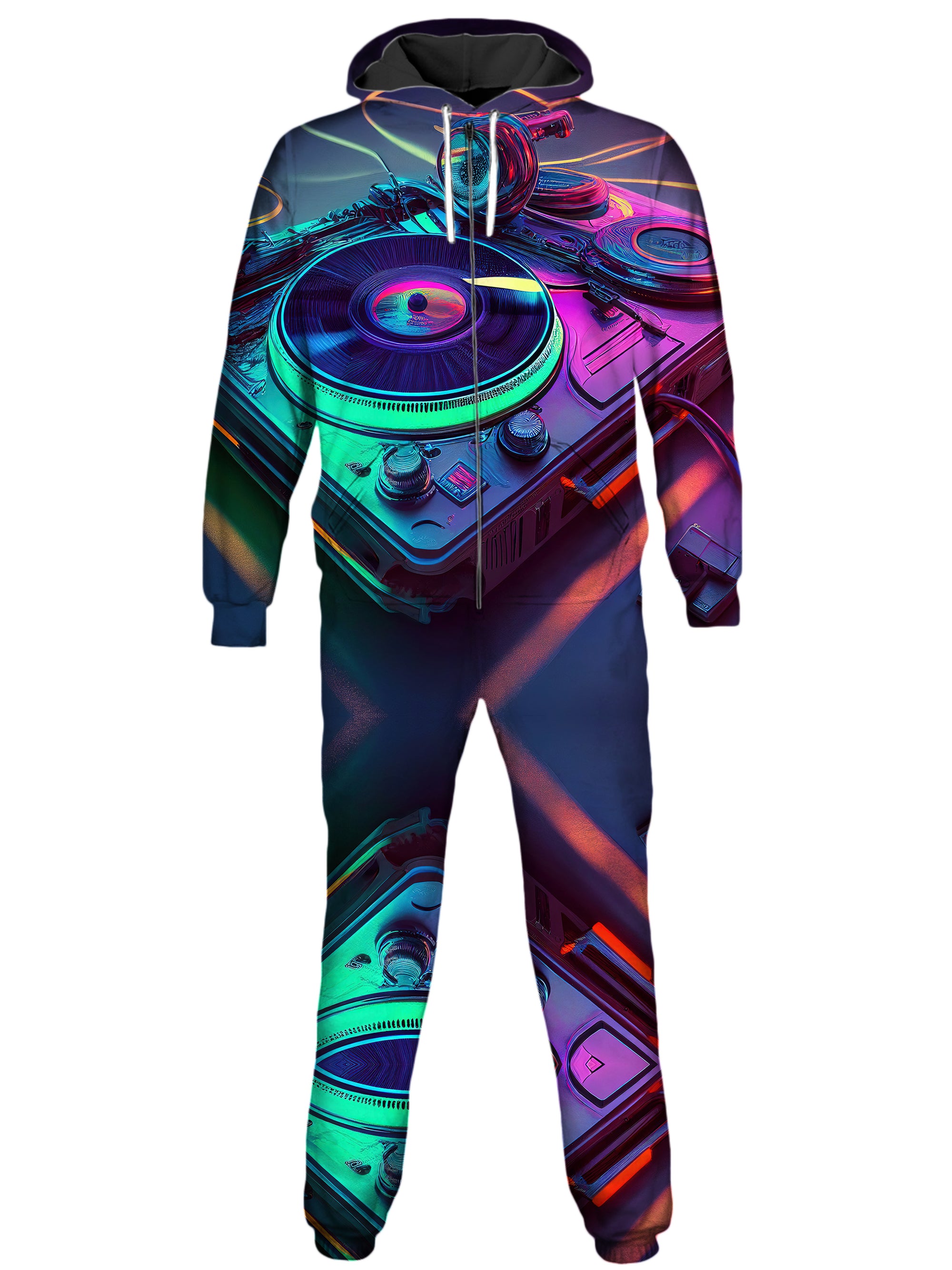 Neon Turntables Onesie