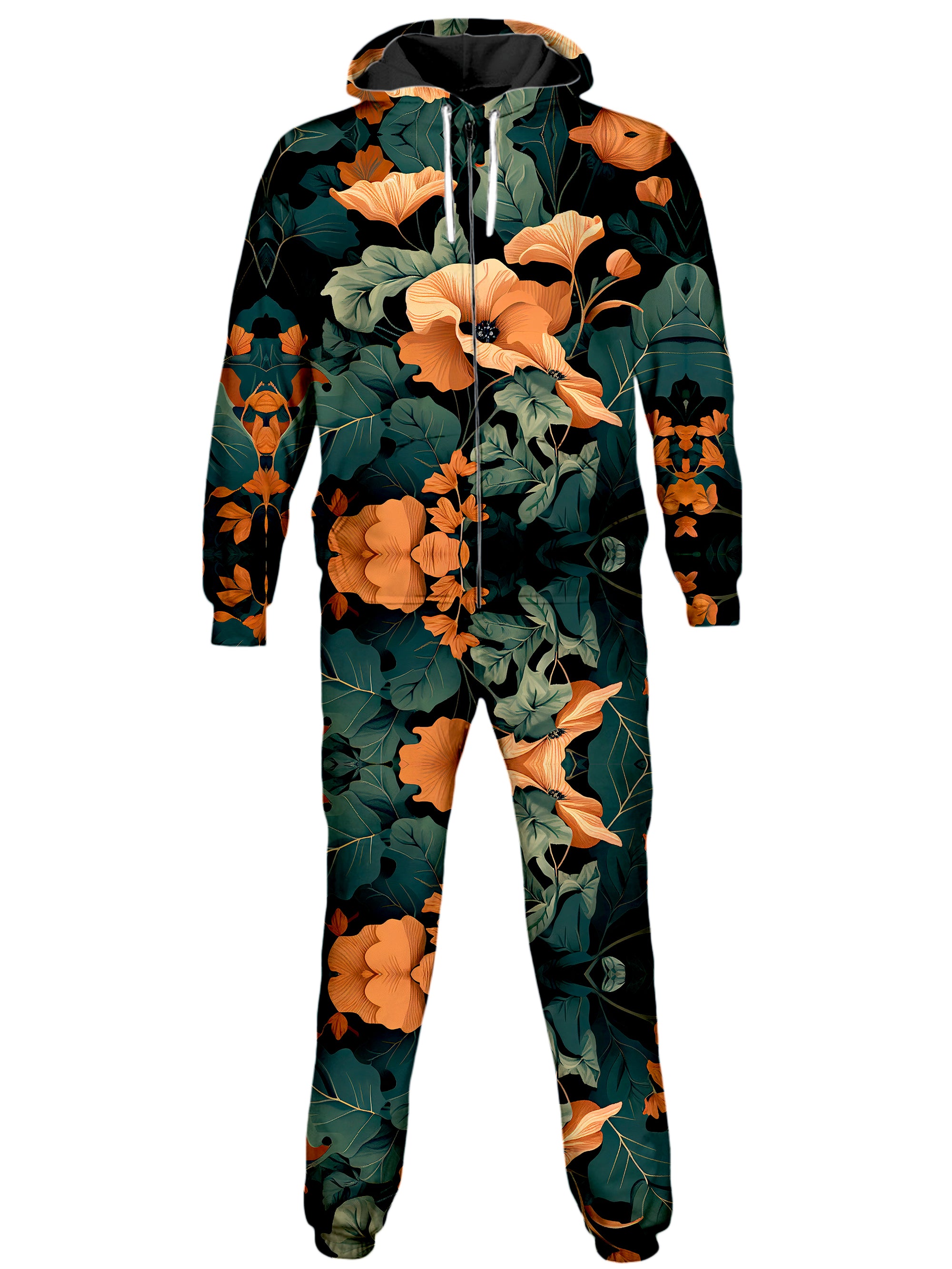 Tangerine Floral Onesie