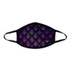 Galactic Dragon Scale Purple Cloth Face Mask