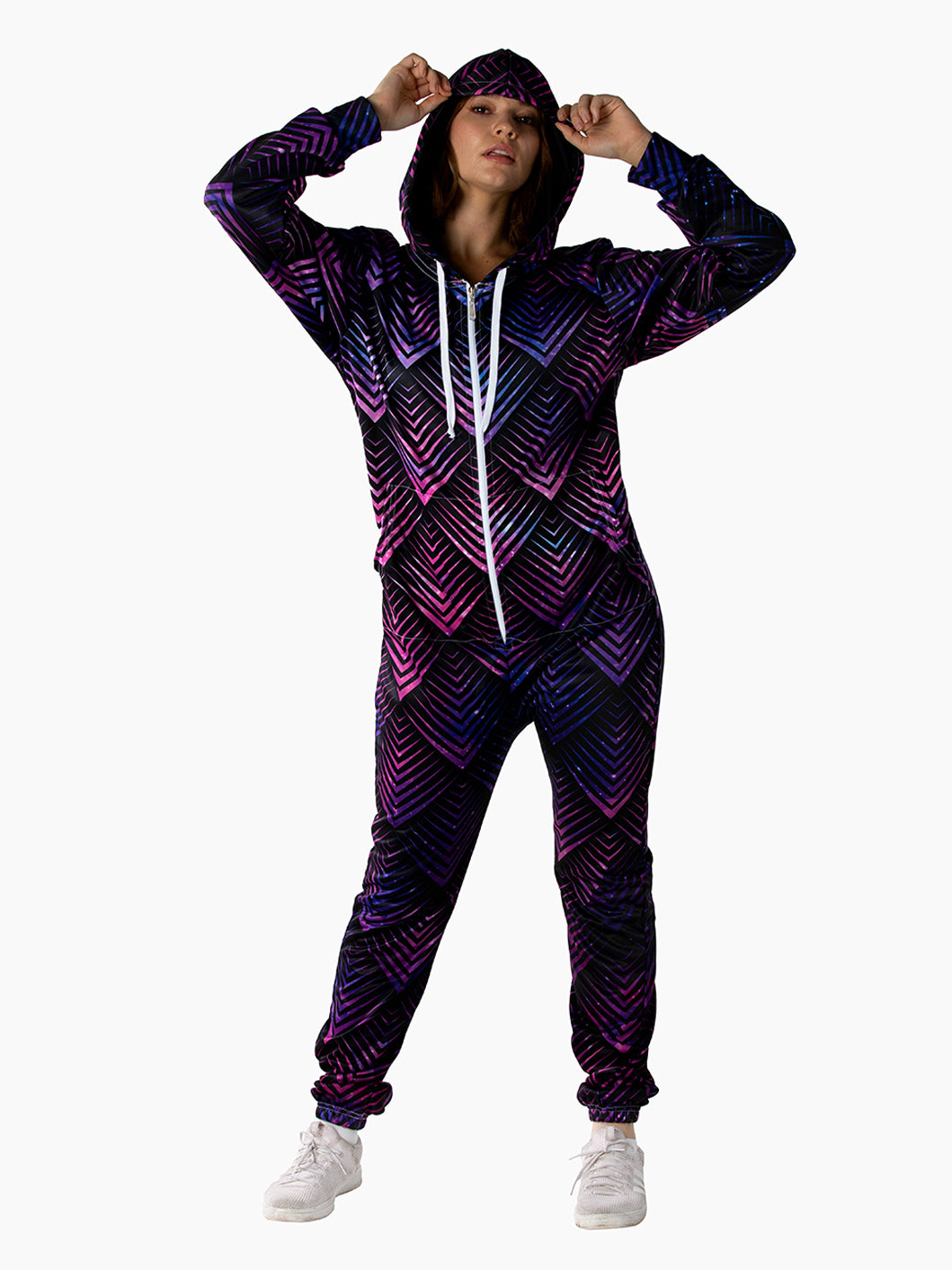 Galactic Dragon Scale Purple Onesie