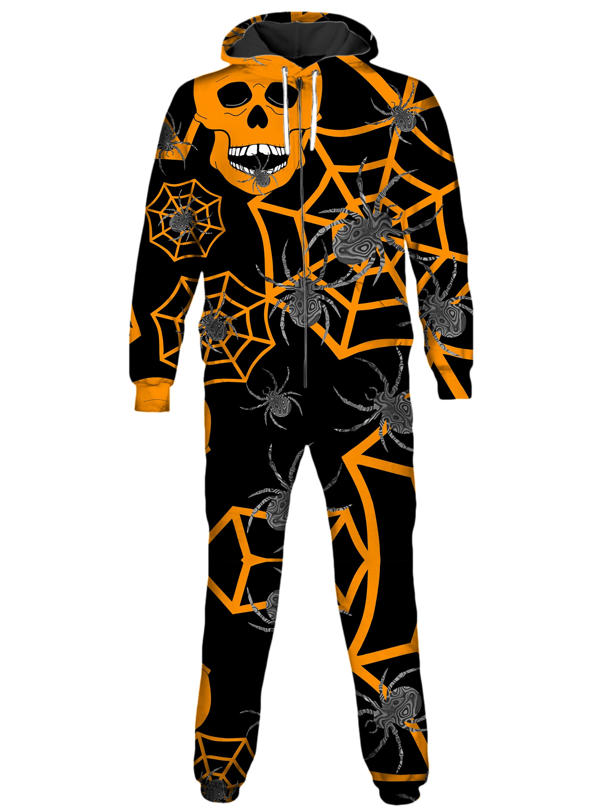 Orange Skull Halloween Onesie