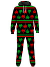 Red and Green Festive Bud Onesie