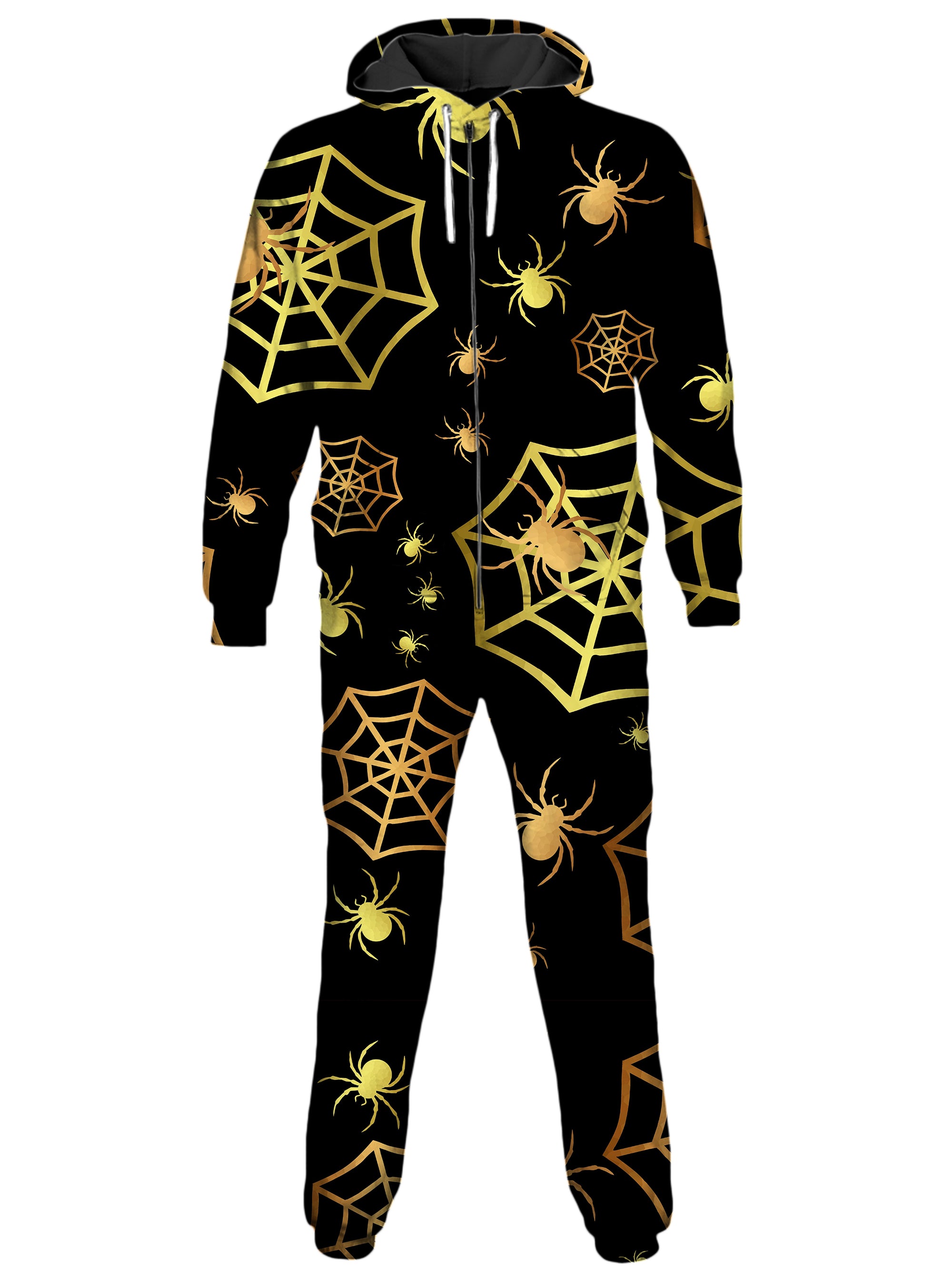 Spiders in Gold Onesie