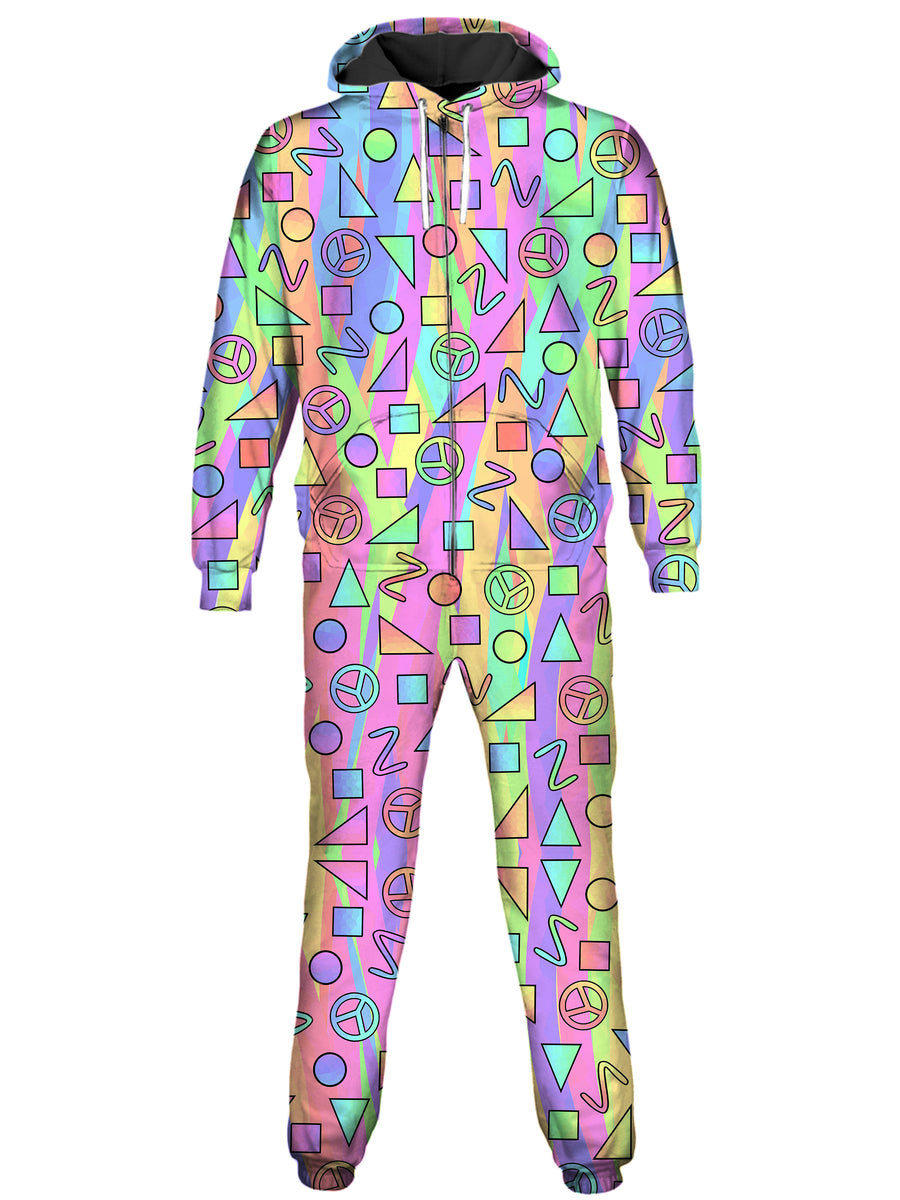 Trippy Retro Peace Signs Onesie