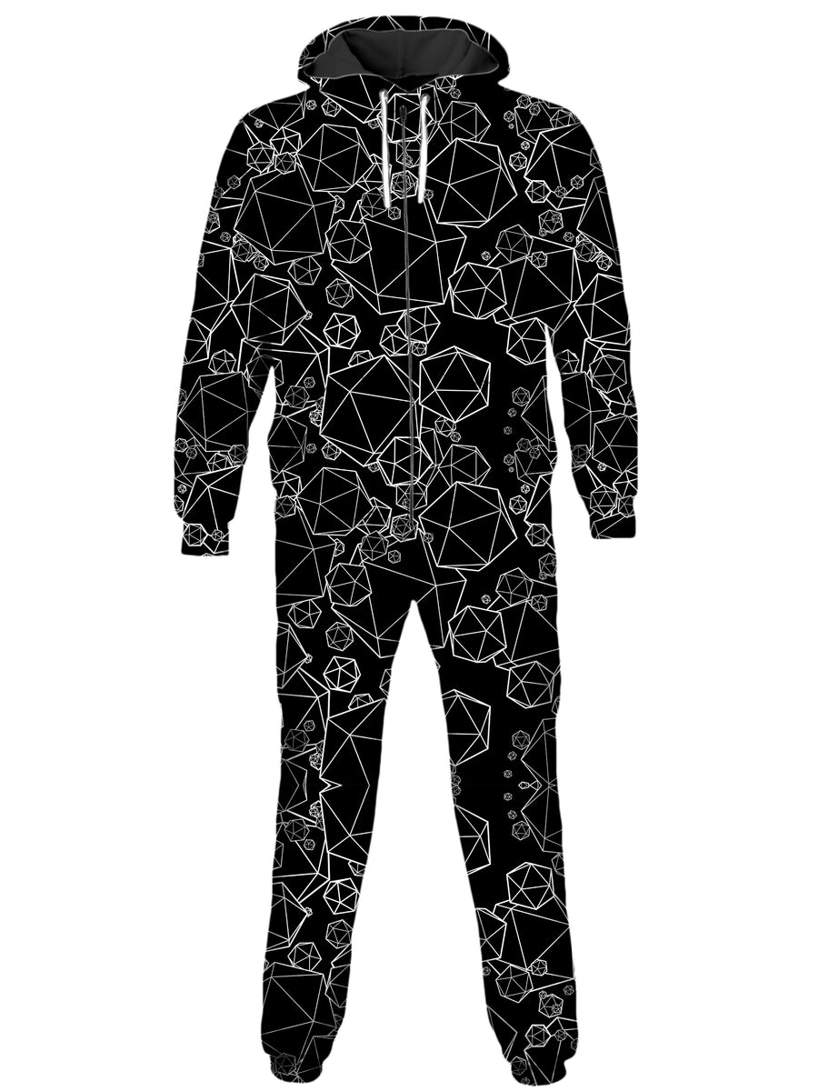 Icosahedron Madness Black Onesie