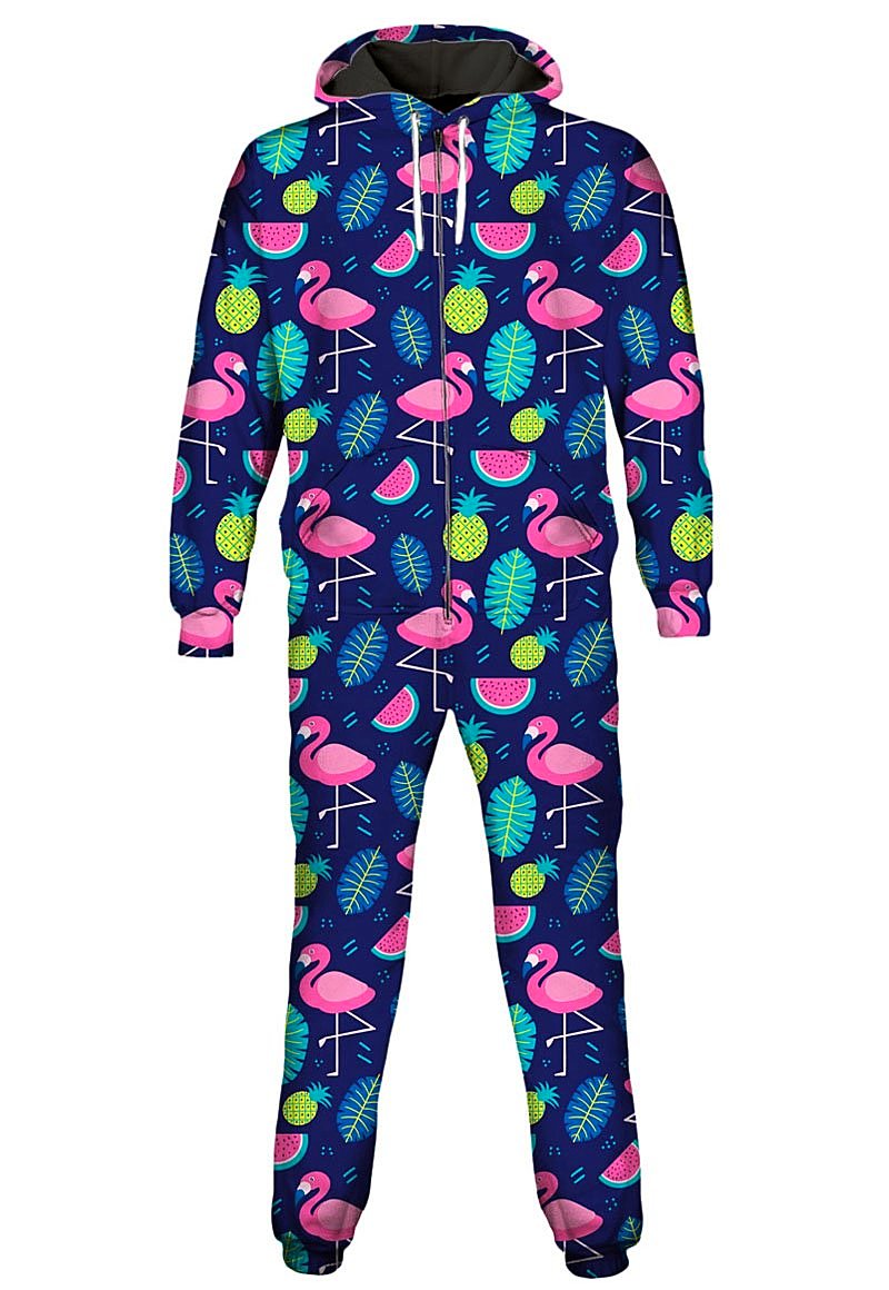 Neon Flamingos Onesie