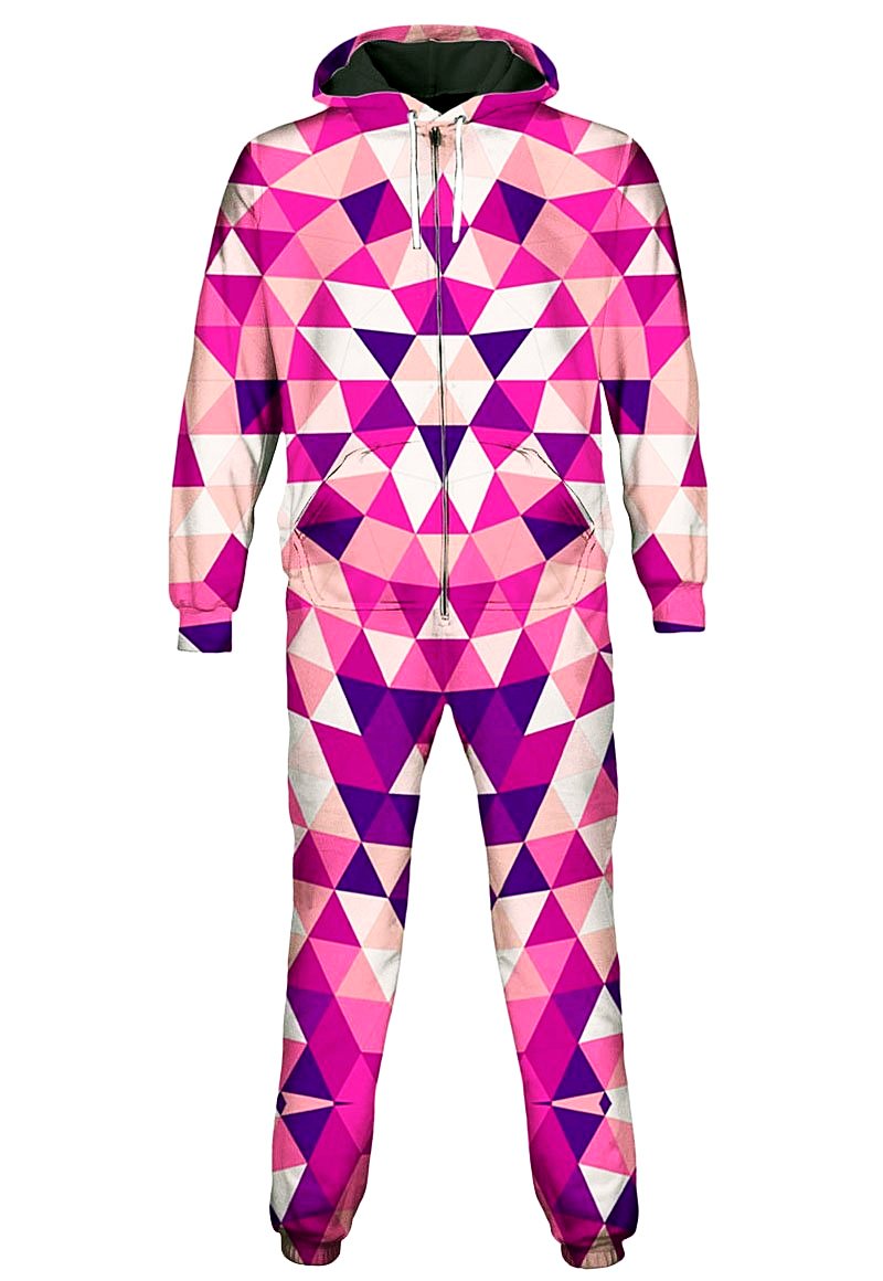 Triangulate Pink Onesie